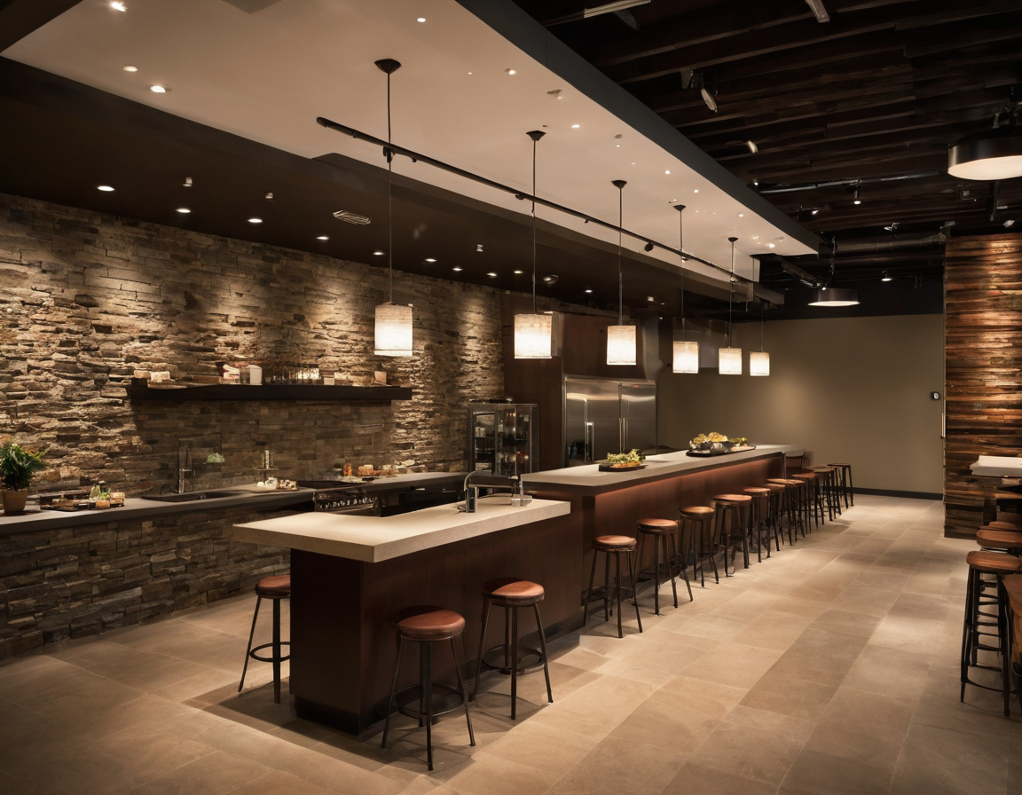 A hybrid counter system is often the best low-budget cafe interior design decision interior planning detail